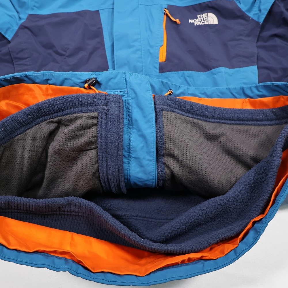 THE NORTH FACE Mens L Blue Orange HyVent Triclimate 3-in-1 Outdoor Winter Jacket - Picture 7 of 11